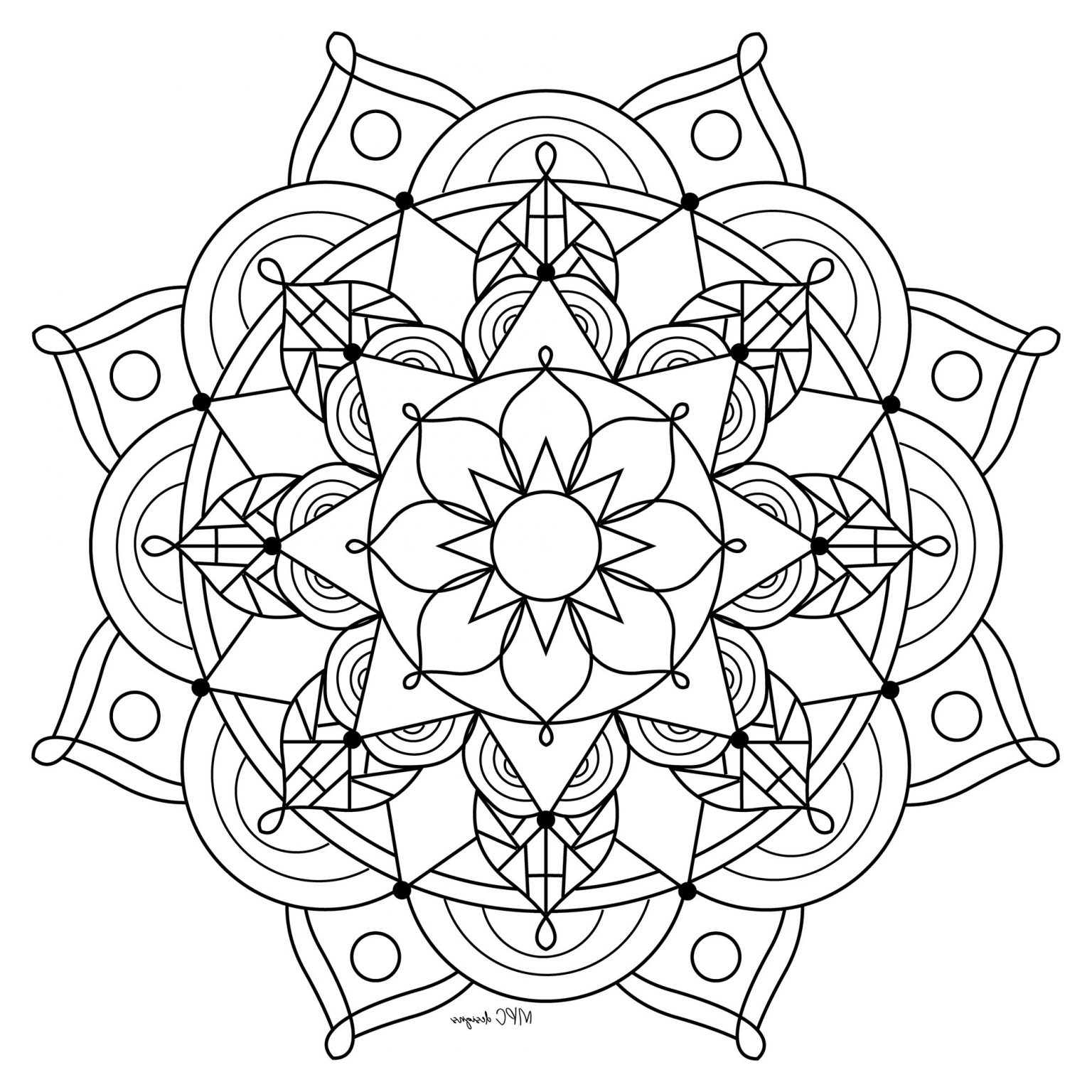 Coloriage À Imprimer Gratuit Mandala Frais Mandala Gratuit Mpc Design 9 Coloriage Mandalas