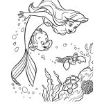Coloriage Ariel À Imprimer Inspiration Coloriage La Petite Sirene Ariel En Fond Marin Dessin