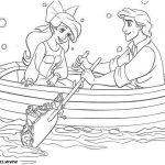 Coloriage Ariel À Imprimer Luxe Coloriage Ariel La Petite Sirene En Barque Avec Son Prince