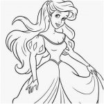Coloriage Ariel Disney Nouveau Coloriage Princesse Ariel Dans Sa Robe De Bal