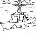 Coloriage Bateau De Guerre Génial Navire Militaire Dessin