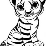 Coloriage Bébé Tigre Meilleur De A Colorier Un Bébé Tigre Qui A L’air Tout Triste