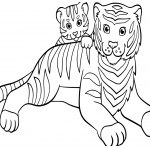 Coloriage Bébé Tigre Meilleur De Coloriage Tigre Au Circle Dessin