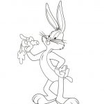 Coloriage Bugs Bunny Frais Coloriages Bugs Bunny Mange Une Carotte Fr Hellokids