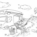 Coloriage Caravane Élégant Coloriage Camping Car D Un Pêcheur Dessin Gratuit à Imprimer