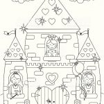 Coloriage Chateau De Princesse Meilleur De Outline Drawing Of Princesses At The Windows Of Their