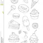 Coloriage De Bonbon Luxe Illustration De Livre De Coloriage Des Desserts Et Des