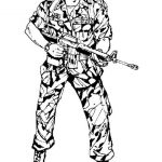 Coloriage De Militaire Nouveau Coloriage Soldat Militaire Prêt Au Bat Dessin Gratuit à