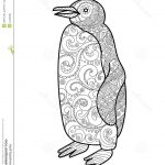 Coloriage De Pingouin Nice Livre De Coloriage De Pingouin Pour Le Vecteur D Adultes