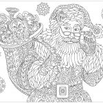 Coloriage Difficile Pour Adulte Inspiration Pere Noel Plexe 2 Noël Coloriages Difficiles Pour