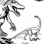 Coloriage Dinosaure À Imprimer Gratuit Unique Coloriage Deux Dinosaures De Jurassic Park Dessin Gratuit