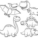 Coloriage Dinosaure En Ligne Meilleur De Coloriage La Bande De Dinosaures