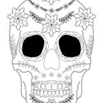 Coloriage Halloween Sorciere Qui Fait Peur Nice Sugar Skull Coloriage Halloween A Imprimer Qui Fait Peur