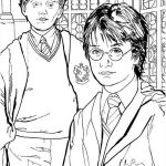 Coloriage Harry Potter Hermione Et Ron Frais Harry Potter And Ron Are Best Friend Coloring Page Netart
