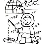 Coloriage Inuit Nice Inuits For Kids Coloring Home