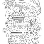 Coloriage Merry Christmas Luxe Merry Christmas Snowglobe On Crayola