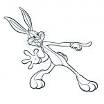 Coloriage Montre Inspiration Coloriages Bugs Bunny Montre Du Doigt Fr Hellokids