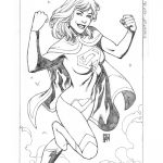 Coloriage Pin Up Luxe Dc Entertainment Supergirl Pinup Par Walter Geovani