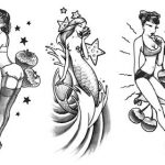 Coloriage Pin Up Luxe Tattoo Professionist 7 Pin Up