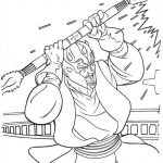Coloriage Star Wars Dark Maul Inspiration Darth Maul With A Laser Sword Coloring Page More Star
