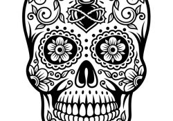 Coloriage Tete De Mort Mexicaine A Imprimer Génial Pin On Skull Coloring Pages