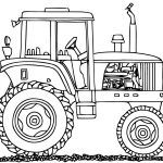 Coloriage Tracteur Facile Génial 117 Dessins De Coloriage Tracteur à Imprimer