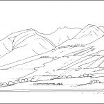 Paysage Coloriage Génial Mountain Mountains Coloring Page