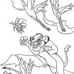 Simba Coloriage Luxe Simba Is Hunting Coloring Page