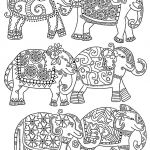 Art Thérapie Coloriage Inspiration Coloriage Adulte Art Therapie éléphants à Colorier