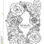 Cadre Coloriage Génial Illustration De Vecteur Cadre Floral Dessin De