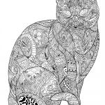 Coloriage Adulte Animaux Inspiration Coloriage Chat Adulte Difficile Antistress Animaux Dessin