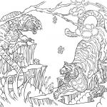 Coloriage Anti Stress Animaux Nice Tiger Coloring Pages Colouring Adult Detailed Advanced