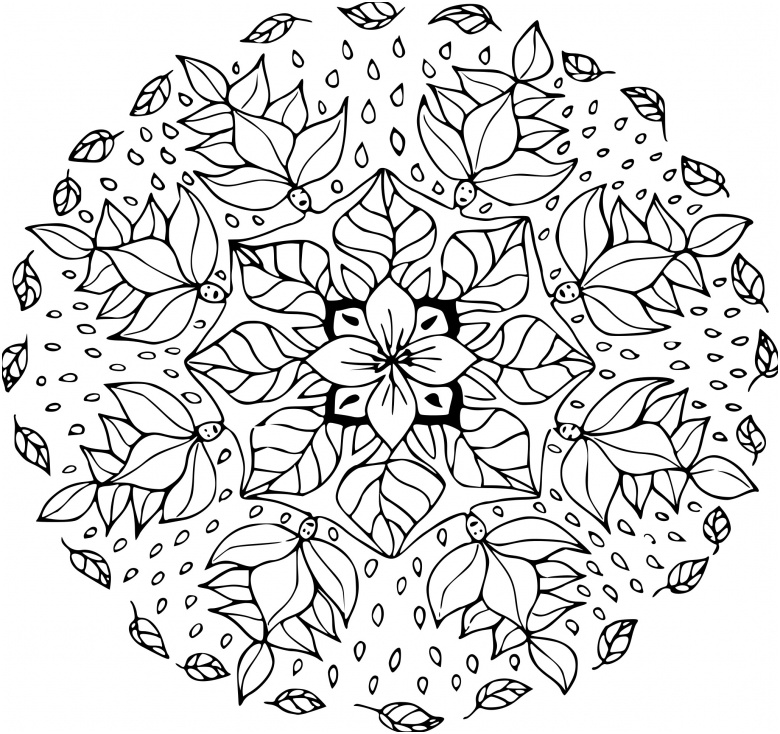 Coloriage Automne Adulte Inspiration Coloriage Mandala Feuille D Automne à Imprimer Sur