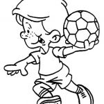 Coloriage Ballon De Foot Luxe Coloriage Footballeur Foot Enfant Ballon Jecolorie