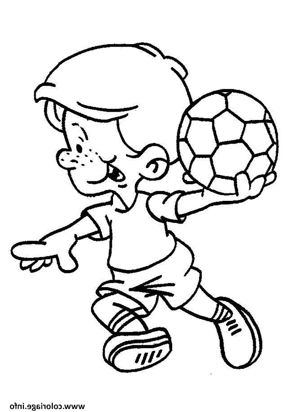 Coloriage Ballon De Foot Luxe Coloriage Footballeur Foot Enfant Ballon Jecolorie
