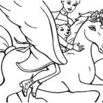 Coloriage Barbie Licorne Luxe Barbie With Pegasus Coloring Pages Inkleur