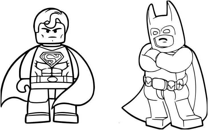 Coloriage Batman Meilleur De Coloriage Batman Superman Lego à Imprimer