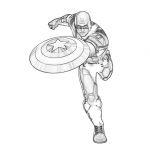 Coloriage Captain America Nouveau Captain America 58 Super Héros – Coloriages à Imprimer