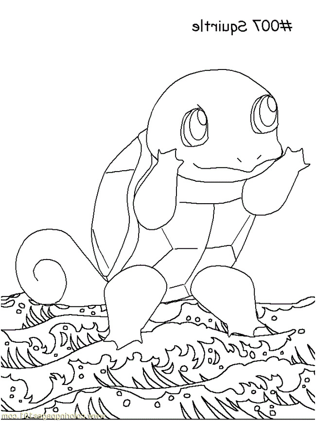 Coloriage Carapuce Génial Squirtle Coloring Pages Coloring Home