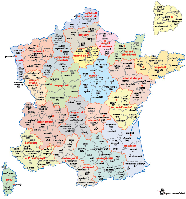 Coloriage Carte De France Inspiration Carte De France à Imprimer Départements Préfectures