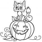 Coloriage Chat A Imprimer Meilleur De Halloween Chat Et Citrouille Coloriage Halloween Chat Et