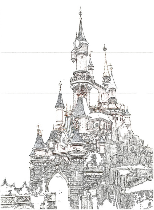 Coloriage Chateau Disney Inspiration Le Chateau De Disneyland Paris by Noveryss On Deviantart