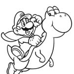 Coloriage Daisy Mario Frais Coloriage Mario Avec Yoshi