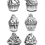 Coloriage De Cupcake Meilleur De Six Good Cupcakes Cupcakes Adult Coloring Pages