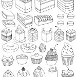 Coloriage De Cupcake Unique Cupcakes and Little Cakes Cupcakes Adult Coloring Pages