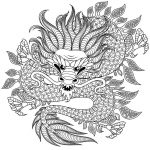 Coloriage De Dragons Luxe Coloriage Mandala Dragon Beau S Dragon Circulaire
