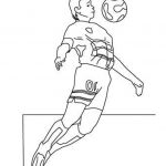 Coloriage De Footballeur Élégant Coloriage Footballeur Foot Football Ballon Dessin