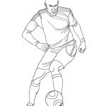 Coloriage De Footballeur Nice Coloriage Du Joueur De Foot Zinedine Zidane À Imprimer