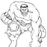 Coloriage De Hulk Génial El Increble Hulk Para Colorear