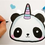 Coloriage De Licorne Kawaii Nouveau Ment Dessiner Un Panda Licorne Kawaii Emoji Clipzui